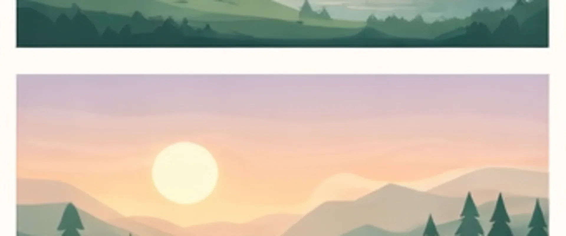 Trailhead and map-style outdoors illustration in a warm editorial palette.